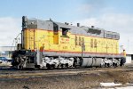 Union Pacific SD7 #450 heads out to switch.